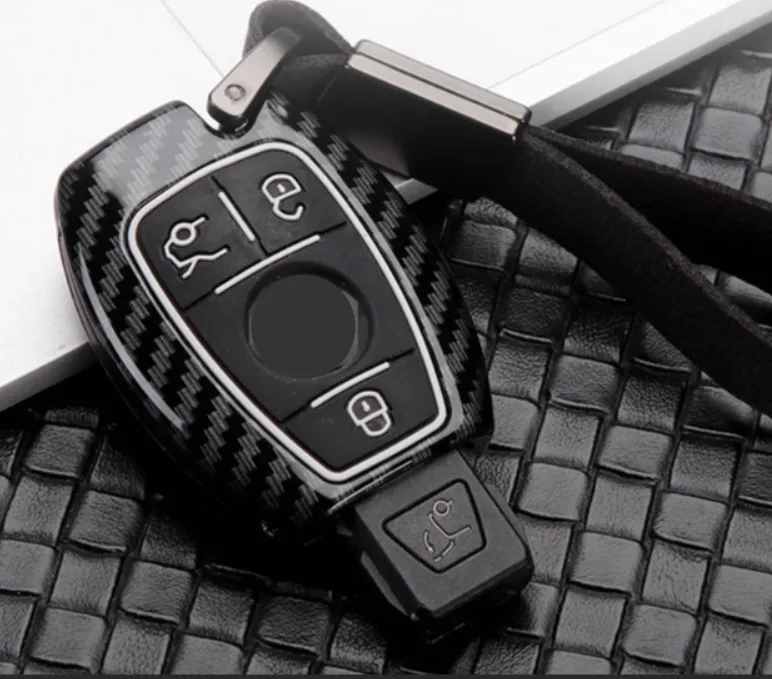 

Чехол для ключа из углеродного волокна для Mercedes Benz CLS CLA GL R SLK AMG A B C S Class