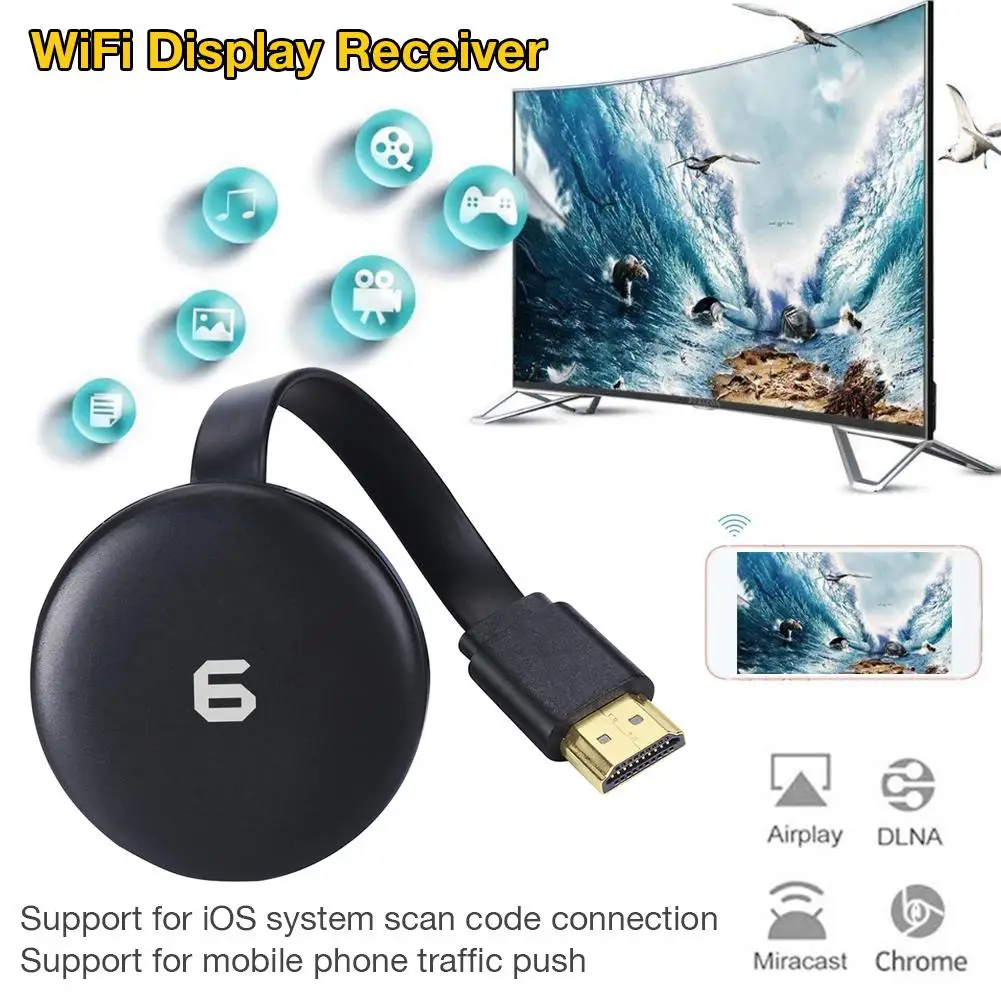 Самый новый HDMI беспроводной дисплей 2 4G/5G wifi Дисплей приемник 1080P Мобильный экран