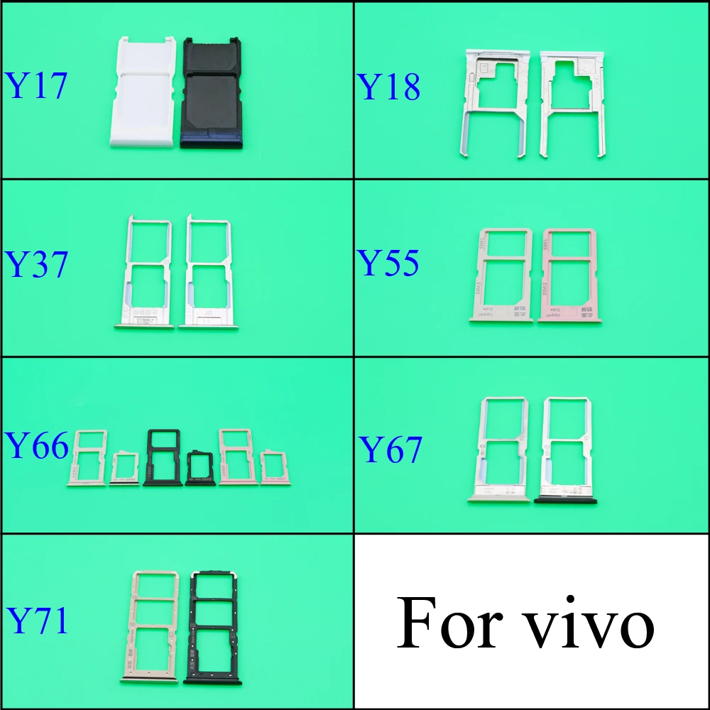 Новинка YuXi для VIVO Y17 Y18 Y37 Y55 Y66 Y67 Y71 лоток SIM карты фоторазъем запасные части