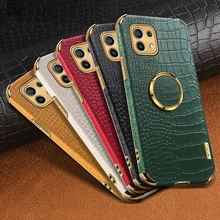 Crocodile Leather Phone Case For Xiaomi Mi 11 Ultra 10T 10 Lite Poco F3 F2 X3 NFC Redmi Note 9S 10S 8 9T 9 10 Pro Magentic Cover