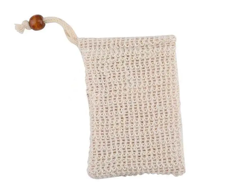 

200pcs Neatening Mesh Soap Saver Pouches Holder For Shower Bath Foaming Natural Bath Bag Sisal Shower Soap Bag