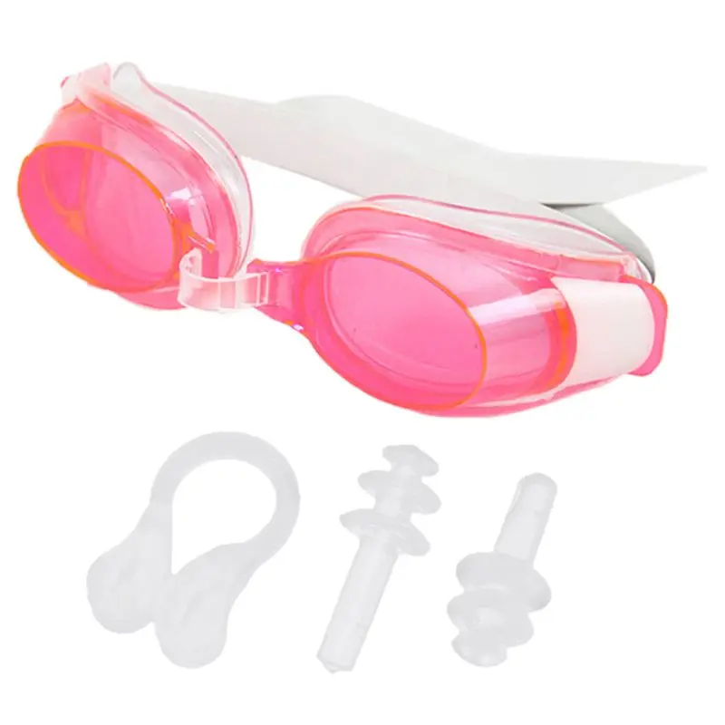 

34YE Women Men Adult Waterproof Anti Fog Swimming Goggles Set UV Protection Wide View Adjustable Glasses With Nose Clip Ear Plug
