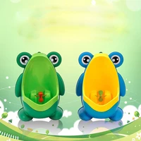 children baby boy wall mounted hook frog potty toilet training frog stand vertical urinal penico pee infant toddler bathroom fr