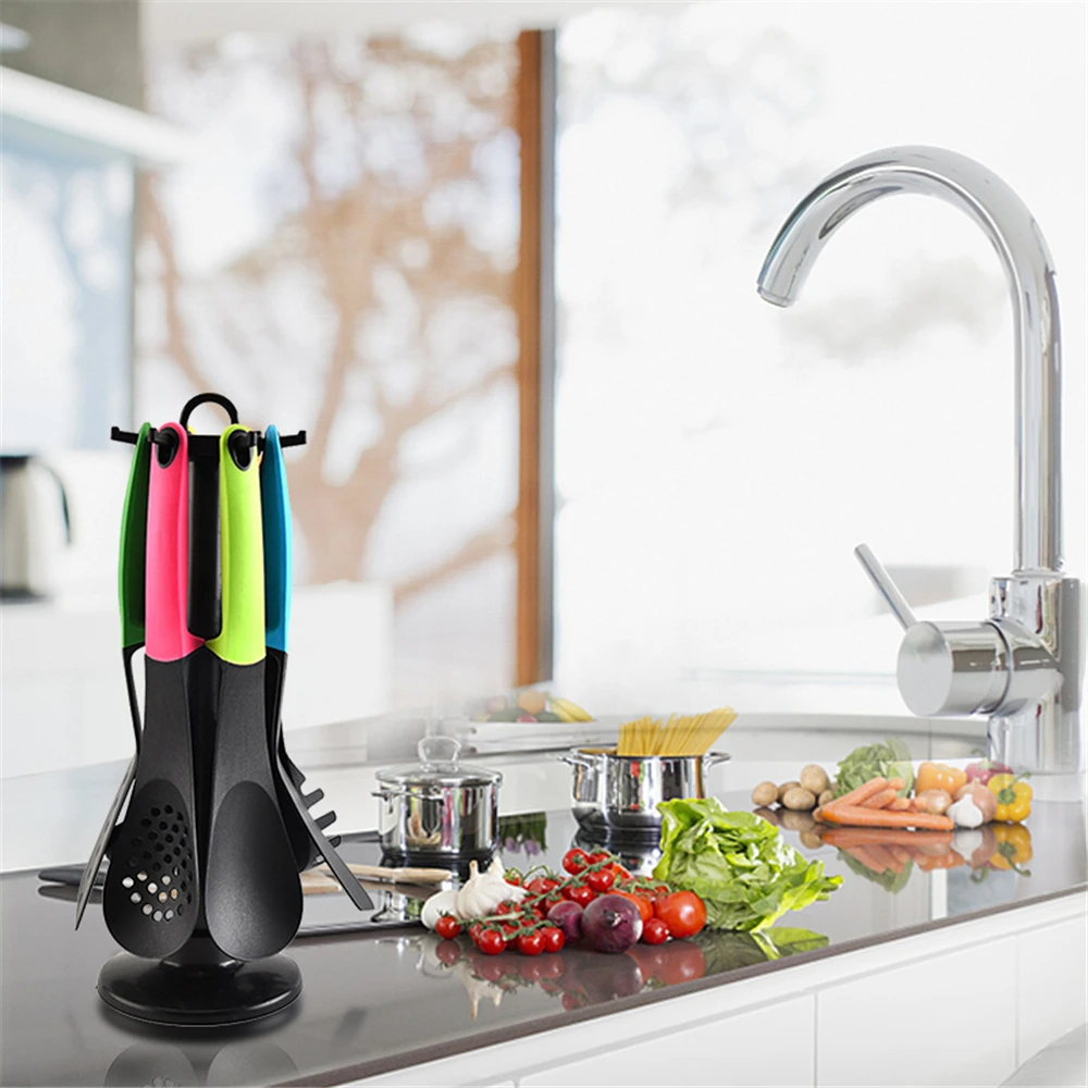 7 шт./компл. новые нейлоновые Пособия по кулинарии набор посуды с антипригарным