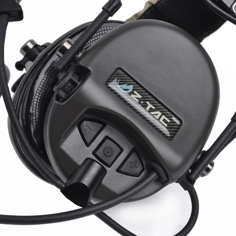 

Z Tactical Softair TEA Hi-Threat Tier 1 Headset Military Headphones ztac Airsoft Noise Canceling Pilot Aviation Earphone Z110