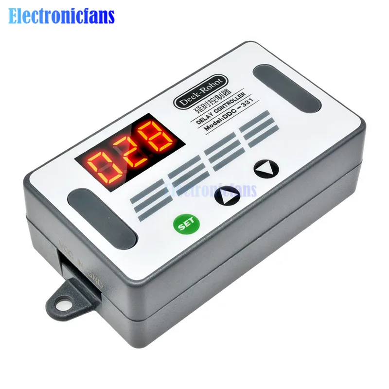 DC 12V реле задержки таймера переключатель времени светодиодный цифровой Дисплей