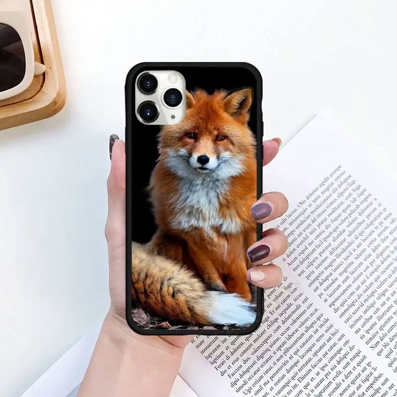 

Animal Raccoon Fox Phone Case for iPhone 11 12 pro XS MAX 8 7 6 6S Plus X 5S SE 2020 XR Luxury brand shell funda coque