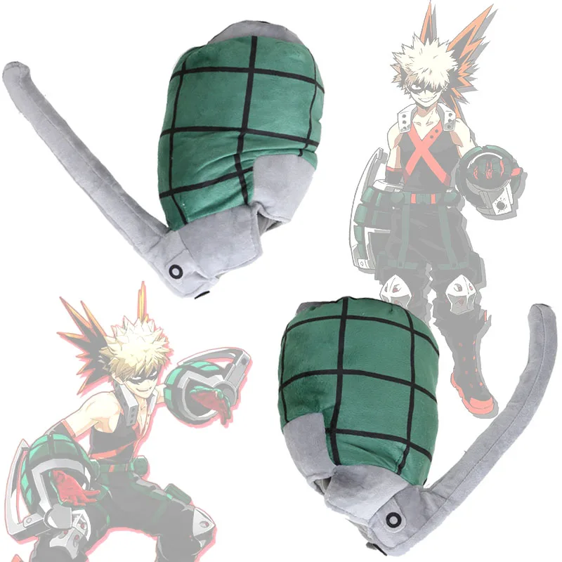 

Anime My Hero Academia Katsuki Bakugou Wrist Weapon Soft Pillows Stuffed Plush Toys Doll Costume Prop GiftMy Hero College