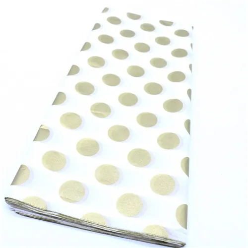golden dot 1 комплект 50*66 см мягкая бумага с рисунком Рождественская упаковочная бумага подарочная упаковка Свадебная вечеринка домашний декор оригами скрапбукинговые принадлежности - Цвет: golden dot