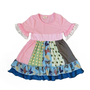 Новинка 2021, классическое платье в горошек для девочек, с оборками, весна-лето, детский подарок на день рождения