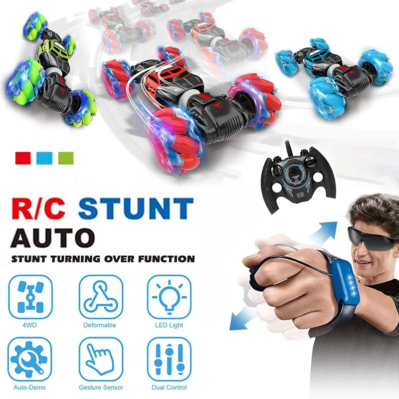 

Радиоуправляемый трюковый автомобиль с дистанционным управлением автомобиль часы жест Датчик управления деформируемый светильник кой му...