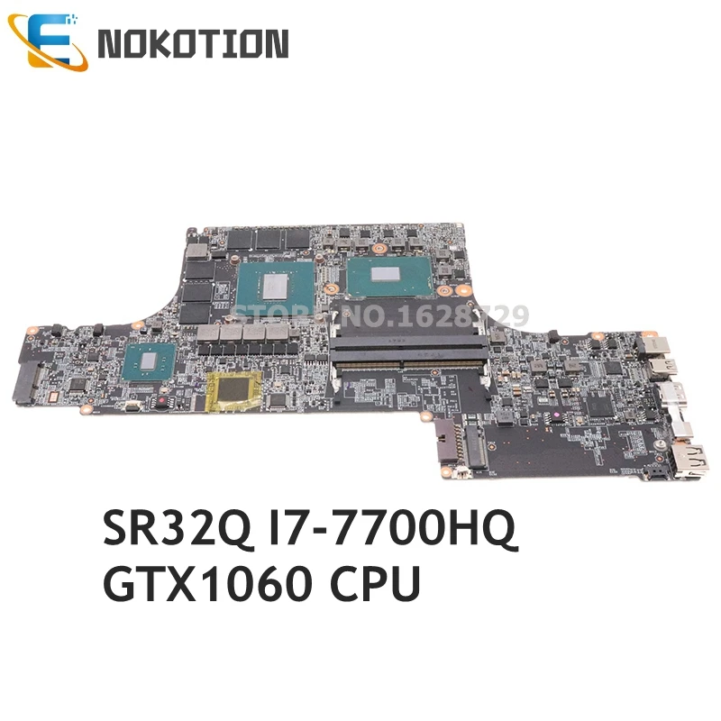 

NOKOTION For MSI GS73VR GS63VR WS63 WS63VR laptop motherboard SR32Q I7-7700HQ CPU GTX1060 MS 16K21 MS-16K21