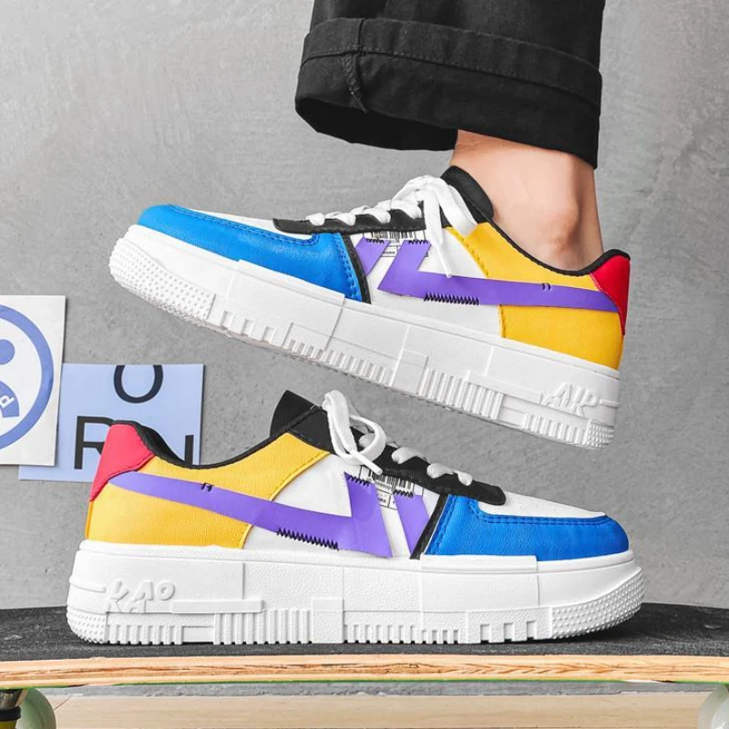 

Кроссовки унисекс в стиле ВВС, повседневные универсальные белые сникерсы, повышенной прочности, модная обувь