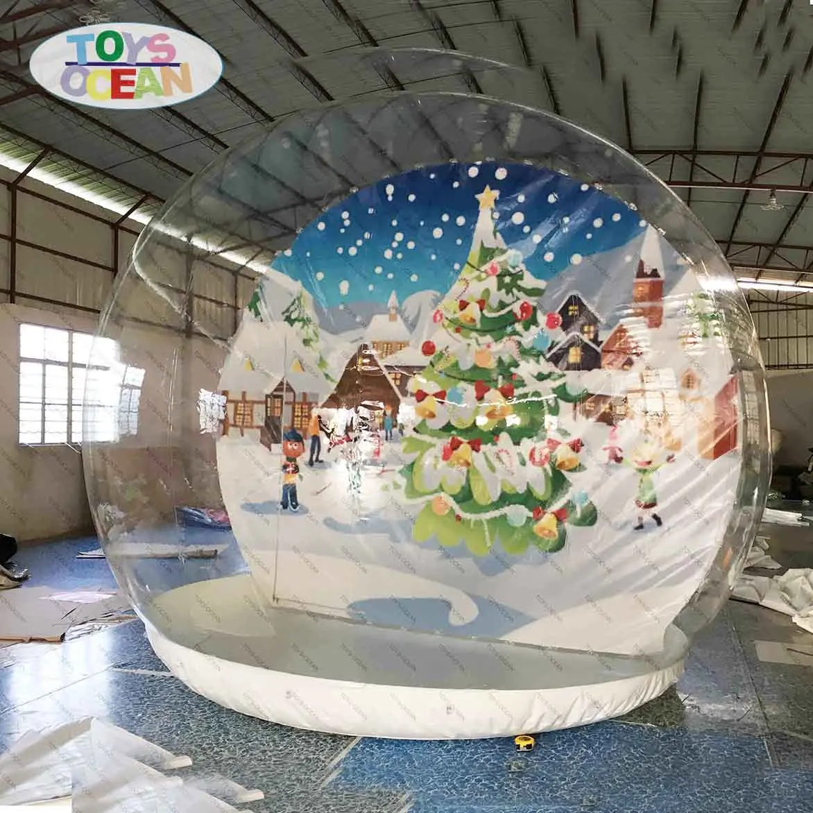 Бесплатная доставка индивидуальный фон надувной тент в виде снежного шара с