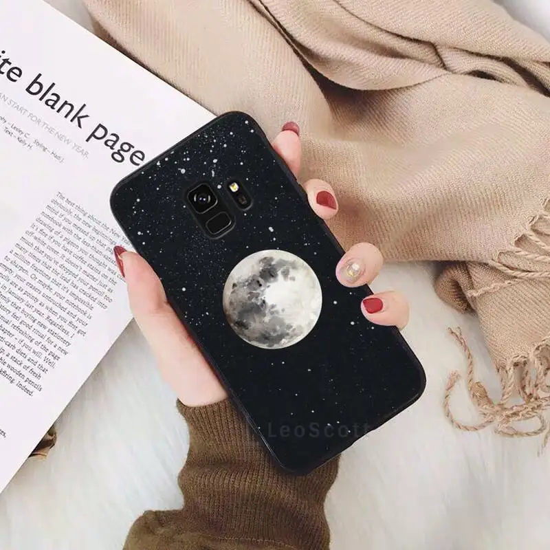 

Moonlight Moon phases Earth universe Phone Case For Samsung Galaxy S5 S6 S7 S8 S9 S10 S10e S20 edge plus lite