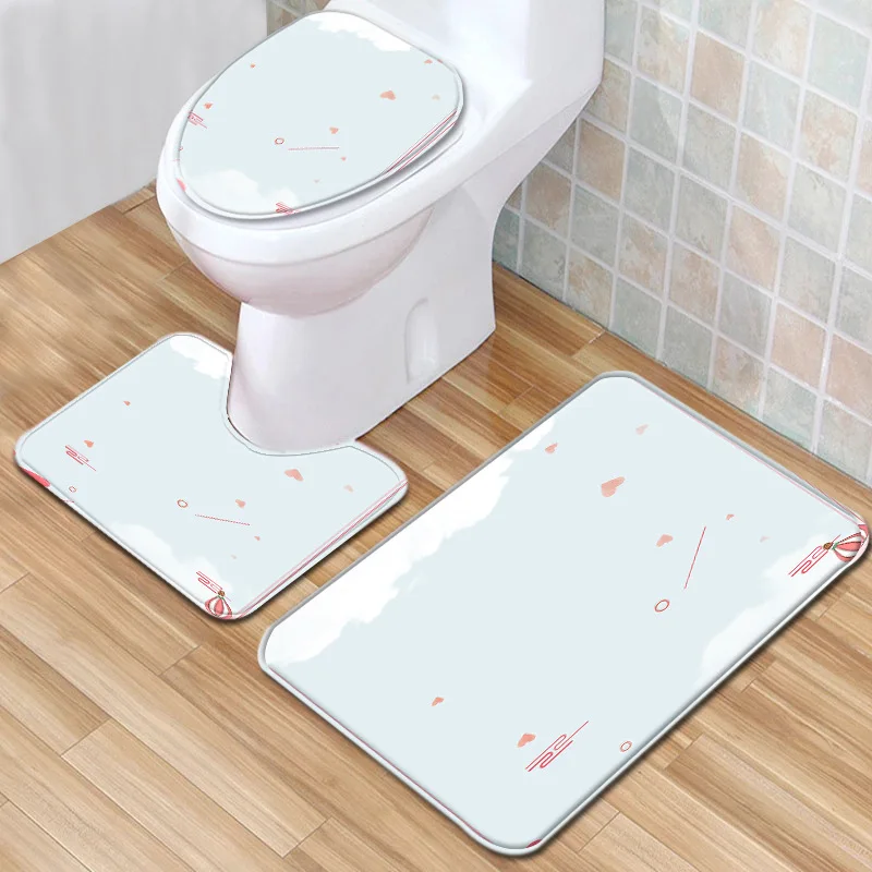 Zeegle коврик для ванной с рисунком девочек комплект из 3 вещей душевая комната