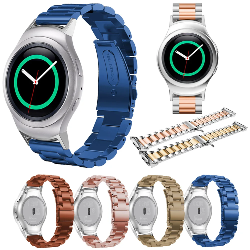 Спортивный ремешок из нержавеющей стали с разъемом для Samsung Gear S2 RM-720 Soprt SM-R720 |