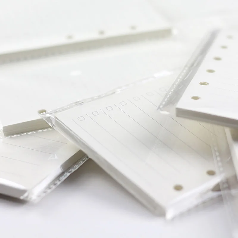 Бумажная ячейка для блокнота с 6 отверстиями внутренняя бумага заправки: линия