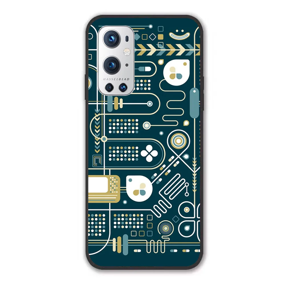 

For OnePlus Circuit Soft TPU Border OnePlus 7 7T 7Pro 8 8T 8Pro 9 9Pro Case