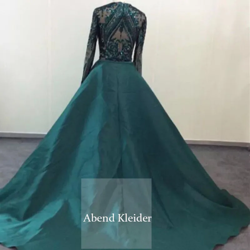 Вечернее платье русалки с длинными рукавами и блестками Новинка 2020 года Вечерние