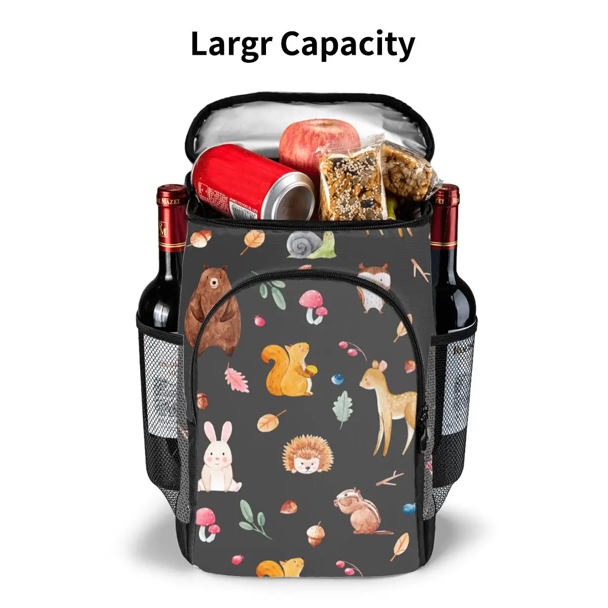 thermal backpack cute animals forests waterproof cooler bag large insulated bag picnic cooler backpack refrigerator bag free global shipping