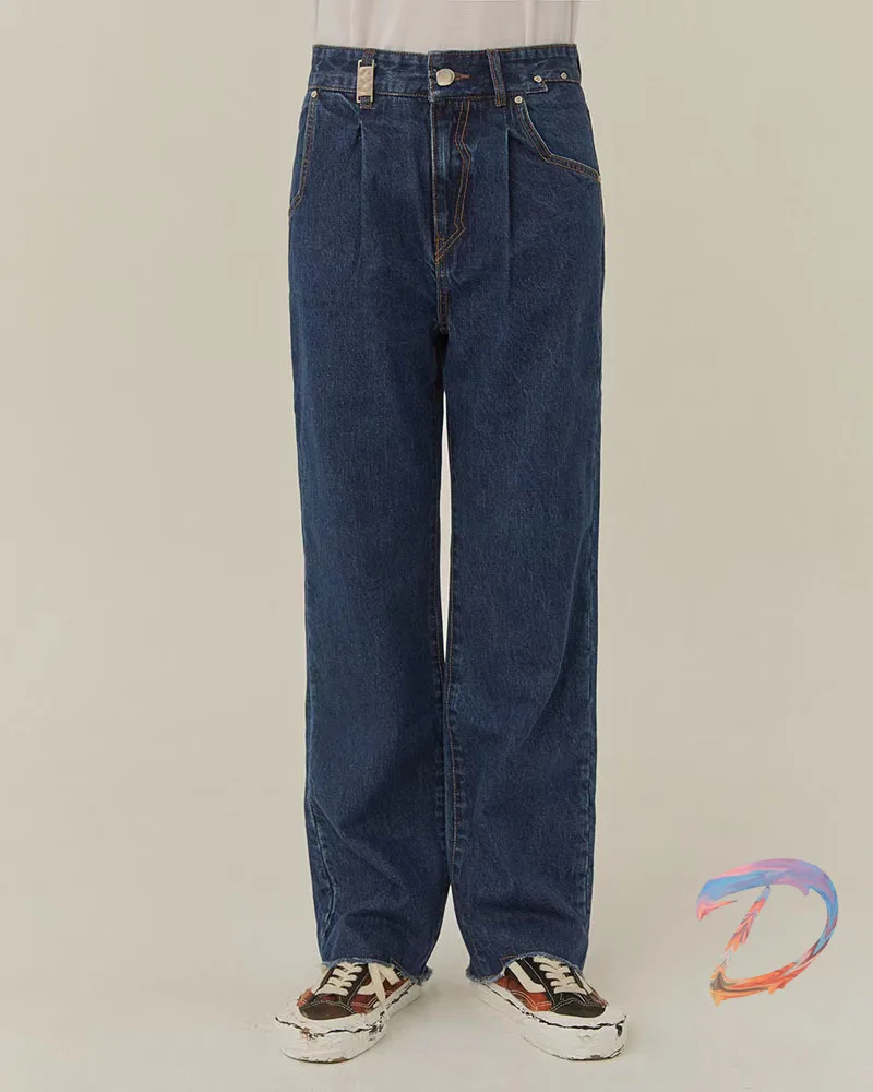 

Ader Error Cotton Washed Jeans High Quality Raw Edge Pants Men's Pants Adererror Fashion Casual Zipper Jeans Women's Trousers