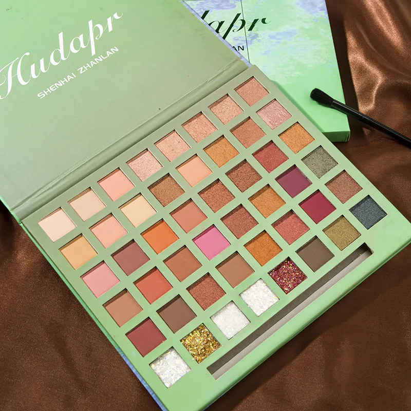 Палетка теней для век с масляной живописью 48 цветов блестящие мерцающие тени