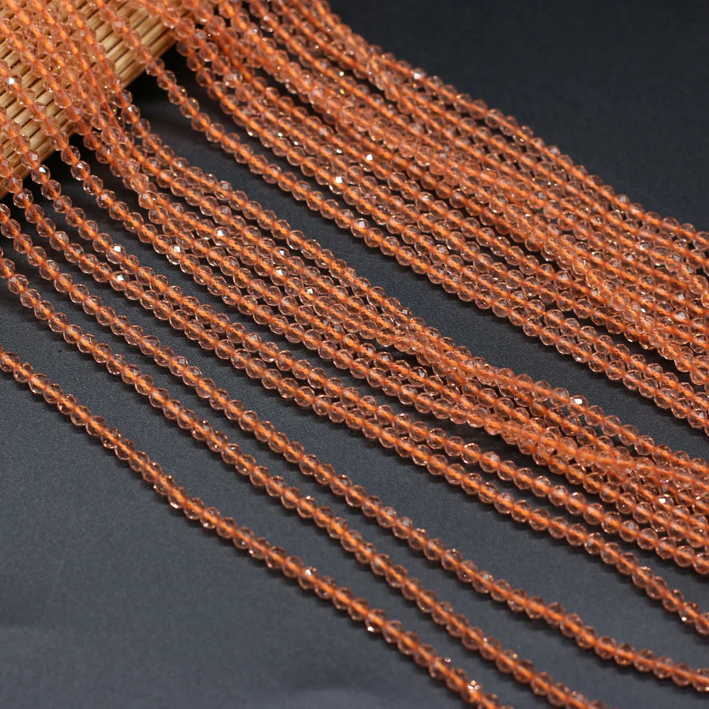 

Faceted Stone Beads Section Spinels Stone Beads Orange DIY for Jewelry Making Bracelet Necklace Accessories Gift Size 3mm