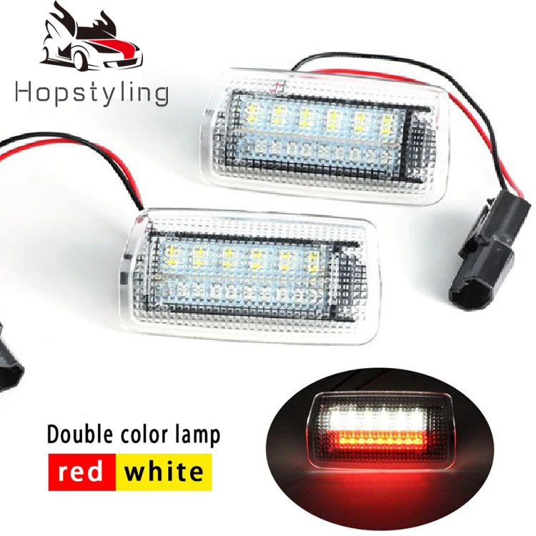 Red with flash Светодиодный любезно дверь светильник лампы для Toyota Wish Camry Corolla Корона Land Cruiser Highlander Venza 4runner Estima Prius Reiz Sienna - Испускаемый цвет: Red with flash