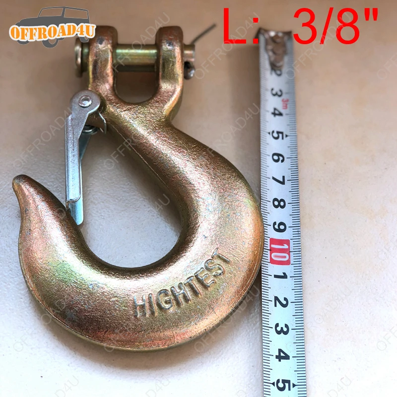 3 размера крючок для лебедки сверхмощный крюк 2 38 T трос буксировочный с