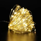 Водонепроницаемая светодиодная гирлянда сделай сам, USB-лента для ВАЗ, цветов, сада, комнат, украшение новогодней елки, 2 м, 5 м, 10 м, 1 шт.