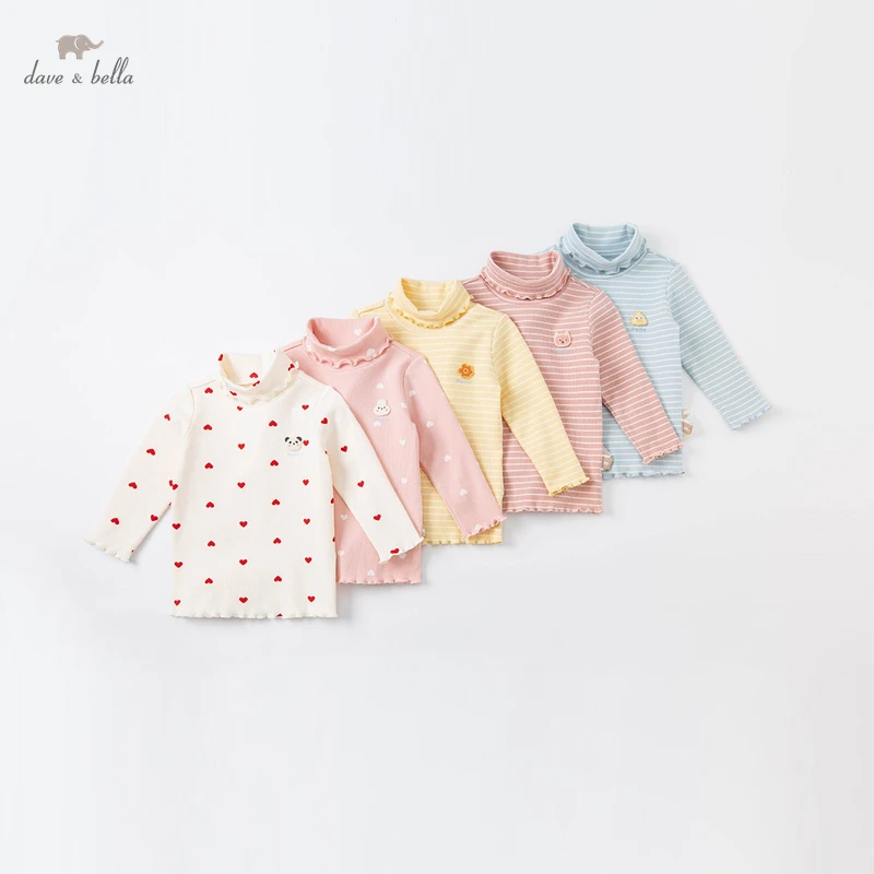 

Детская зимняя футболка в полоску, с рисунком