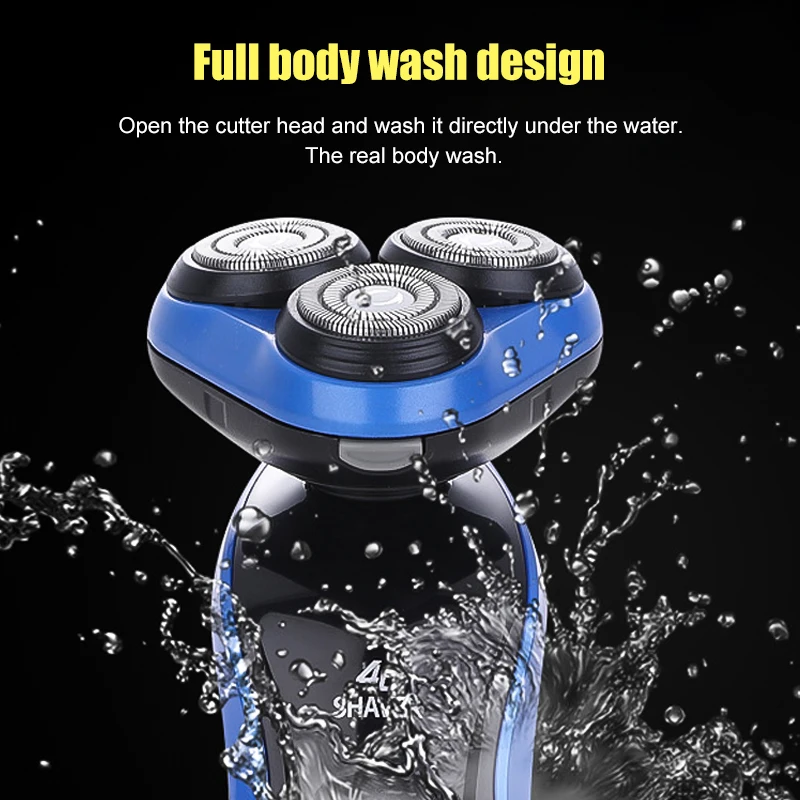 Бритва для лица бритва Enchen 4D электробритва Мужская моющаяся USB перезаряжаемая