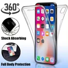360 двойной силиконовый чехол для телефона iPhone 11 Pro Max XR XS X, чехлы для iPhone 6 6S 7 8 Plus, чехол для телефона iPhone 5 5S SE