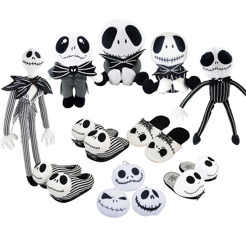 Кошмар перед Рождеством Джек скелет Хэллоуин Череп плюшевые мягкие милые