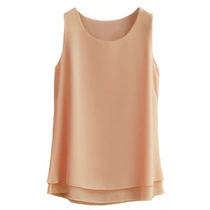 Женская рубашка большого размера 6XL, Новое поступление 2021, шифоновая блузка без рукавов карамельных цветов, Длинные Топы, летняя модная одежда
