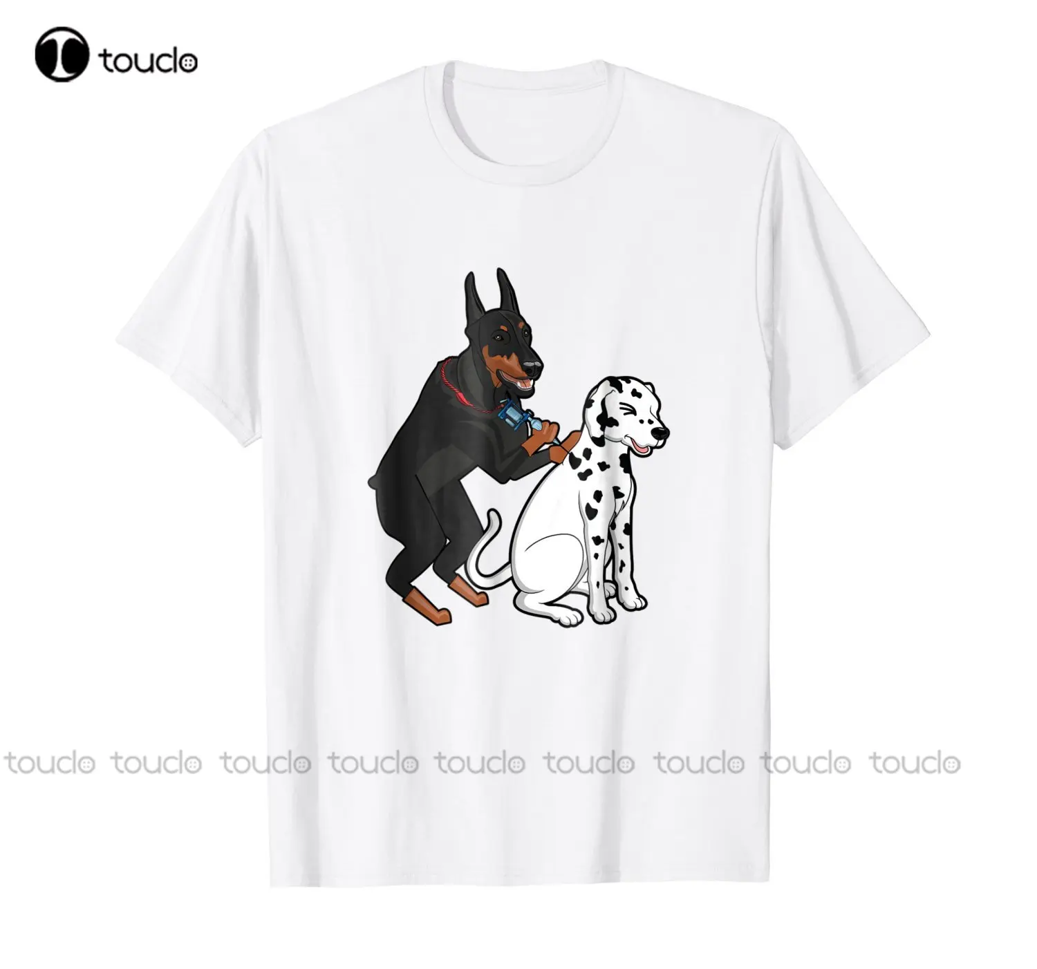 

Very Popular Style T-Shirt Men Slim Fit Cotton High-Quality Doberman Tattooing Spots On Dalmatian T Shirt Design Website Xs-5Xl