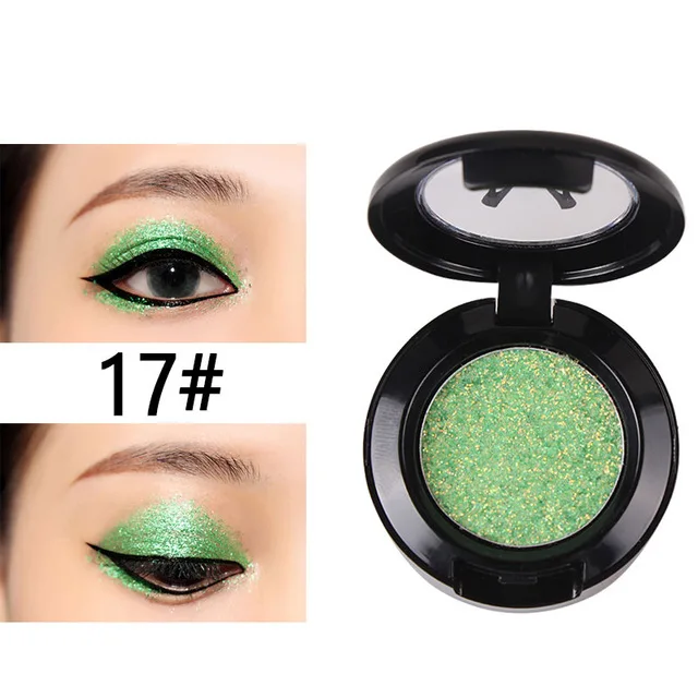 Miss Rose Diamond Glitter Eyeshadow 16 Colors Single Palette Illuminator Makeup Shimmer Metal Eye Shadow Shine Pigment Cosmetics - Цвет: 7001-07417