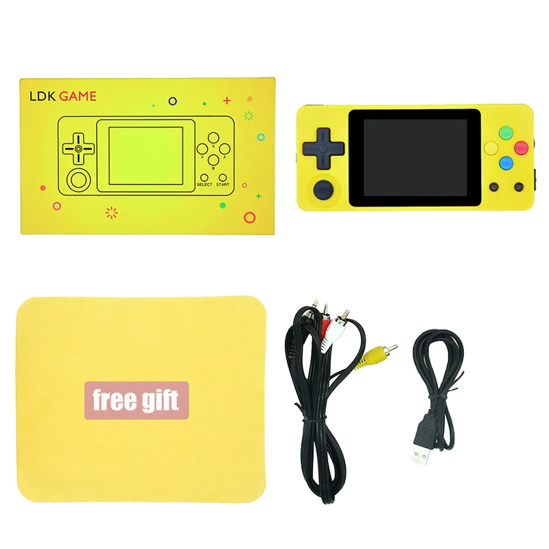 

Ldk 2.6 Inch Game Console Open Source System Mini Handheld Build-In 3000 Games Retro Game Mini Family Tv Video Console