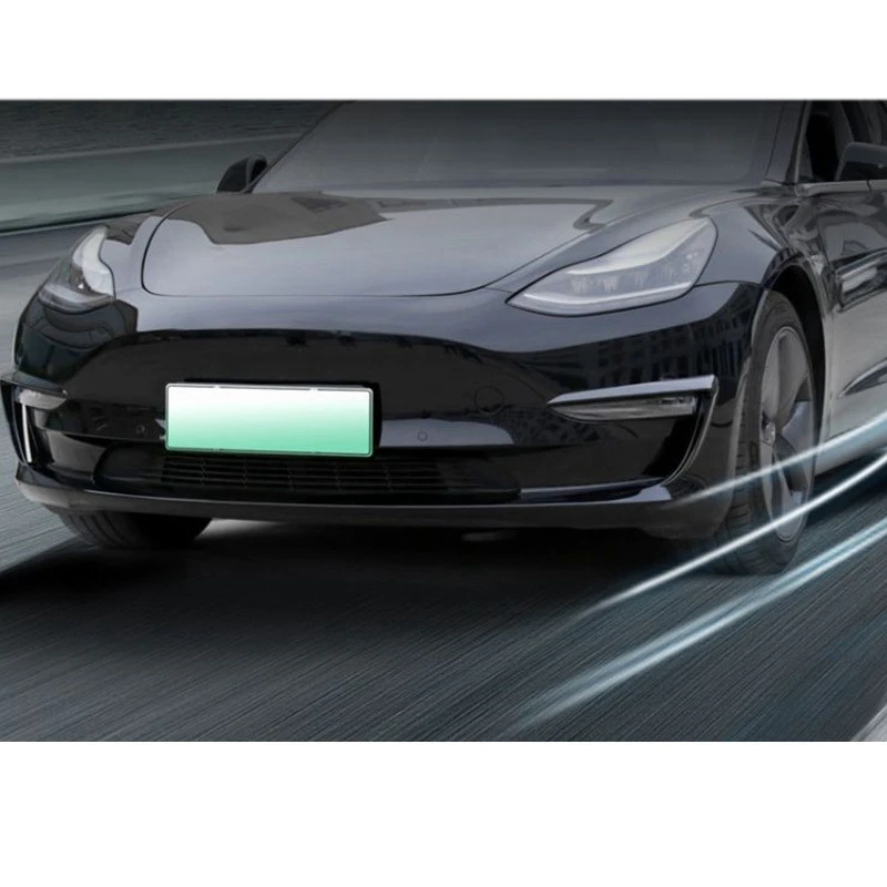 

Car Front Fog Lamp Deflector Eyebrow Wind Knife Decorative Stickers for Tesla Model 3 2017 2018 2019 2020