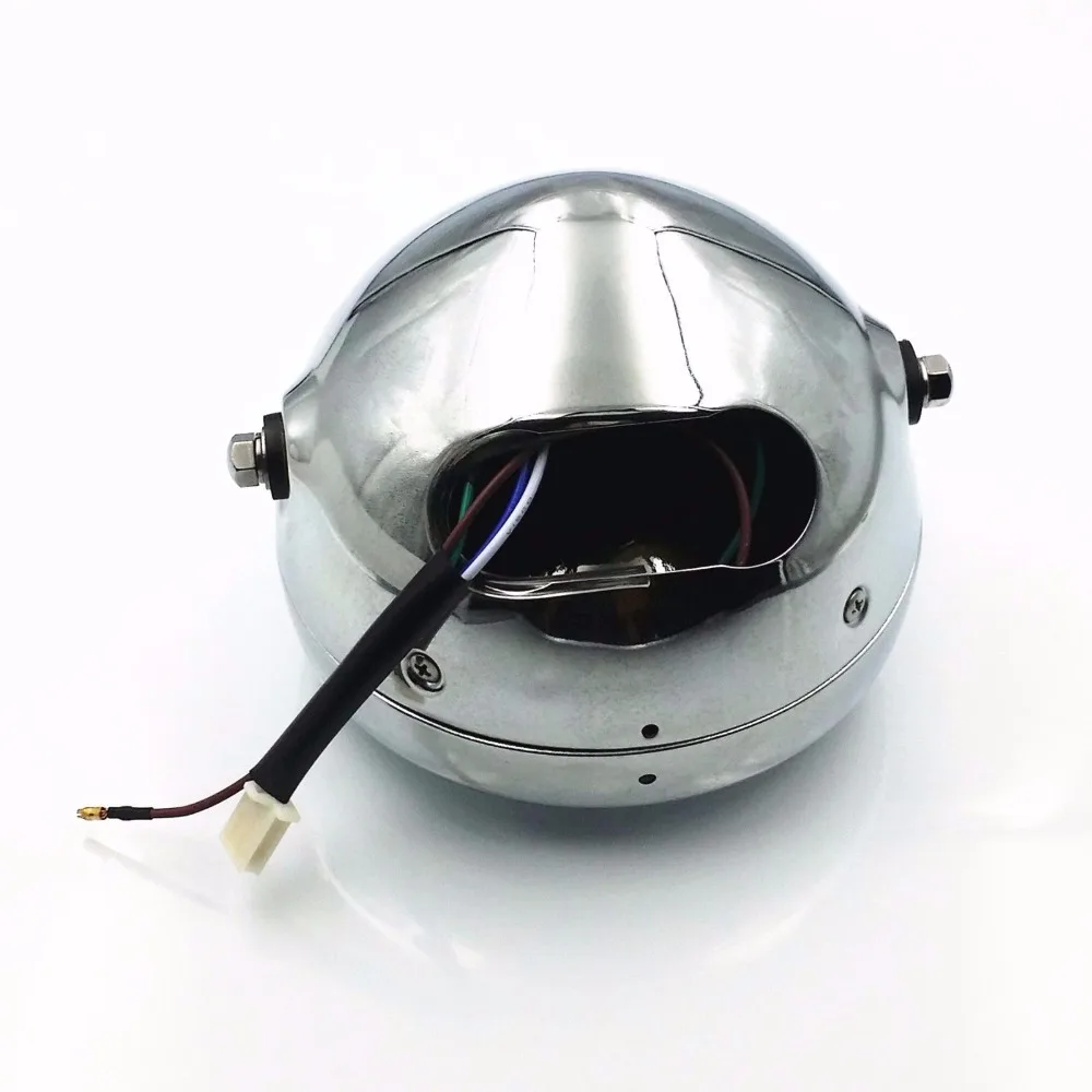 Хромированные Металлические фары ближнего и дальнего света для Honda GN 125 Yamaha suzuki