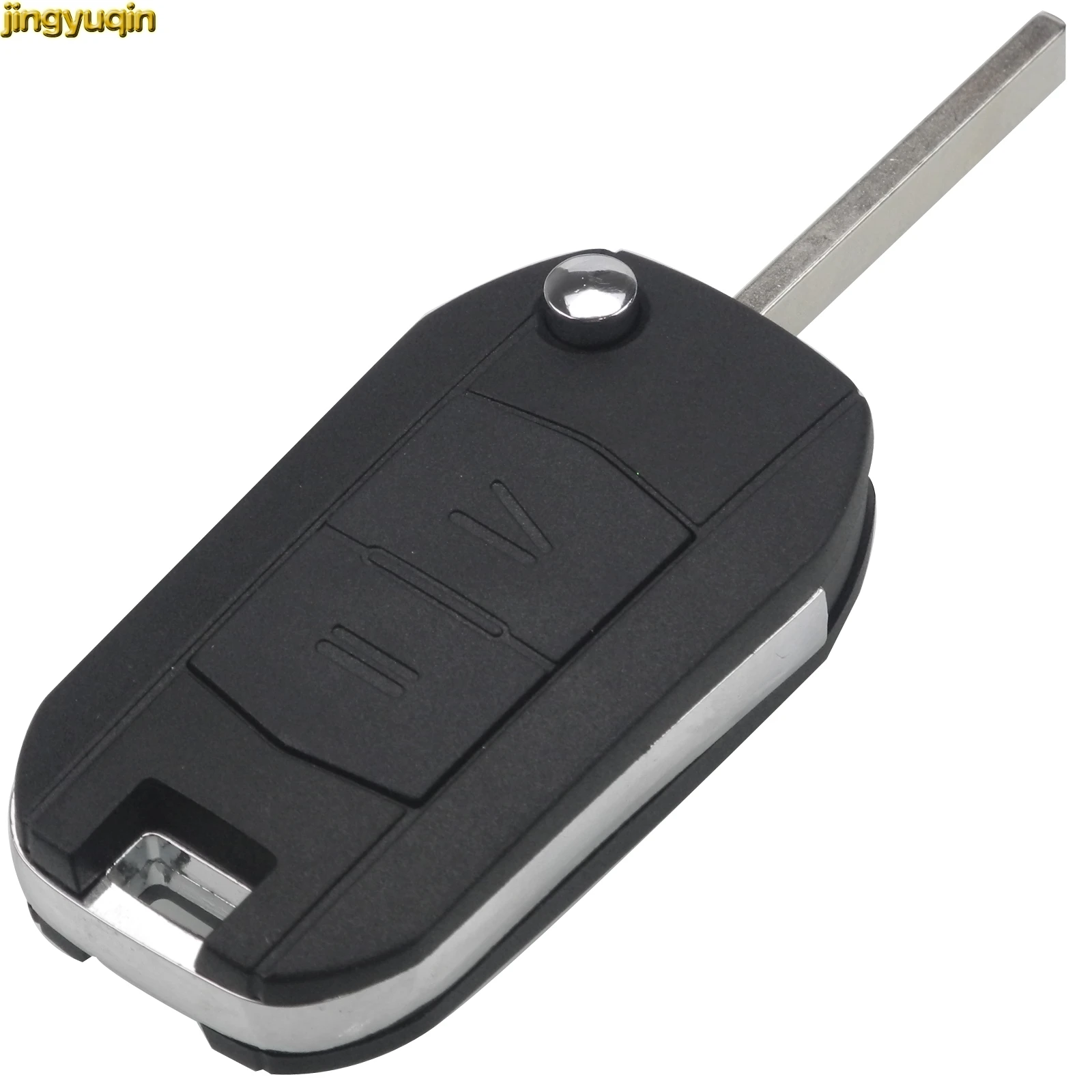 

Jingyuqin 2 кнопки дистанционного Складной флип Автомобильный ключ замена оболочки для Opel Vauxhall Corsa, Combo Meriva с лезвием HU43 (79)