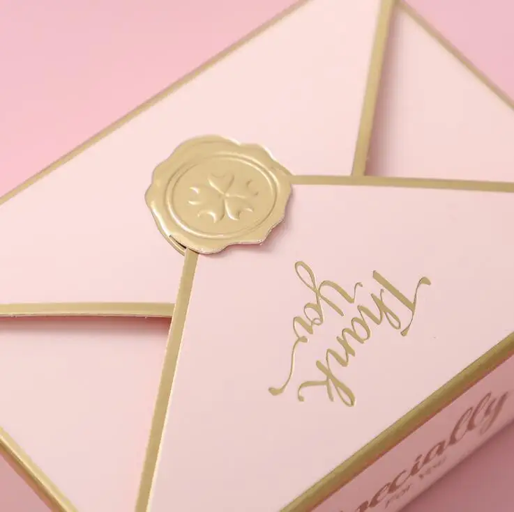 

New Simple Creative Wedding Gift Box Packaging Envelope Shape Party Candy Boxes/Bags Favors Christmas Paper Packing 50pcs/Lot