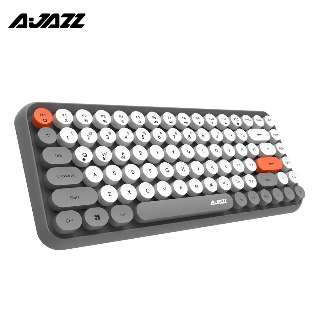 Ajazz 308i BT беспроводная клавиатура круглая клавишная крышка 10 м 5 цветов Kyeboard