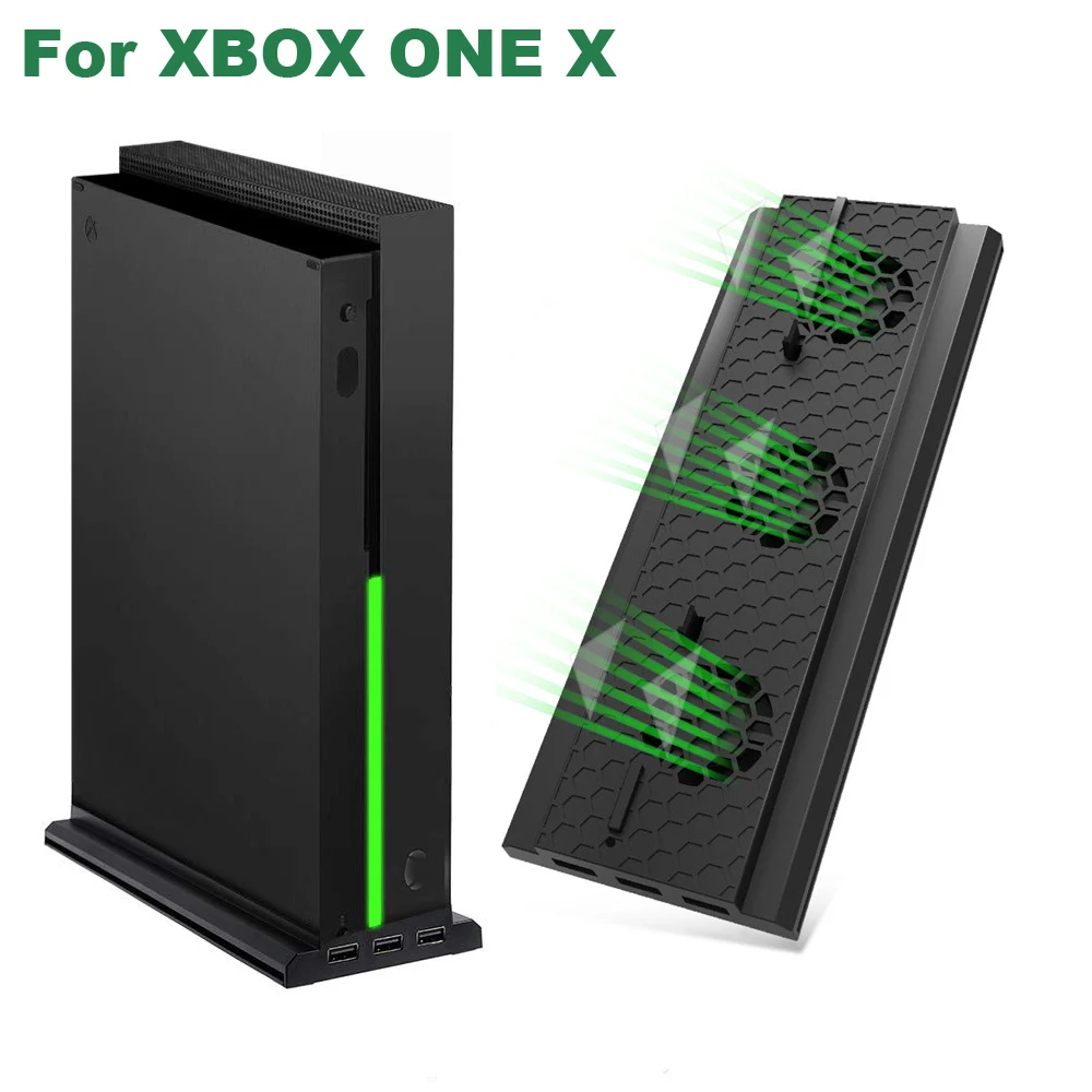 Stand for Xbox OneX Вертикальная подставка для Xbox One X игровая Консоль геймпад контроллер охлаждающий вентилятор с 3 портами usb поддержка зарядное устройство для Xbox One контроллер - Цвет: Stand for Xbox OneX