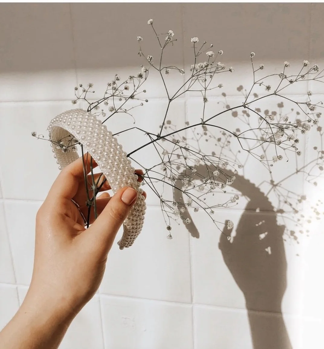 Роскошная повязка на голову JJFOUCS с искусственным жемчугом для женщин широкие