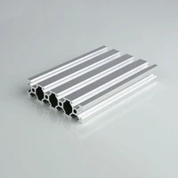 1pcs 100 600mm arbitrary cutting european standard 2080v slot industrial aluminum profile 2080 straight aluminium profile