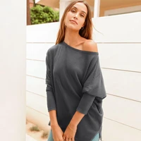 luoyiyang fashion solid color sexy tshirt tops women autumn long sleeved o neck waffle top casual t shirts womens clothing