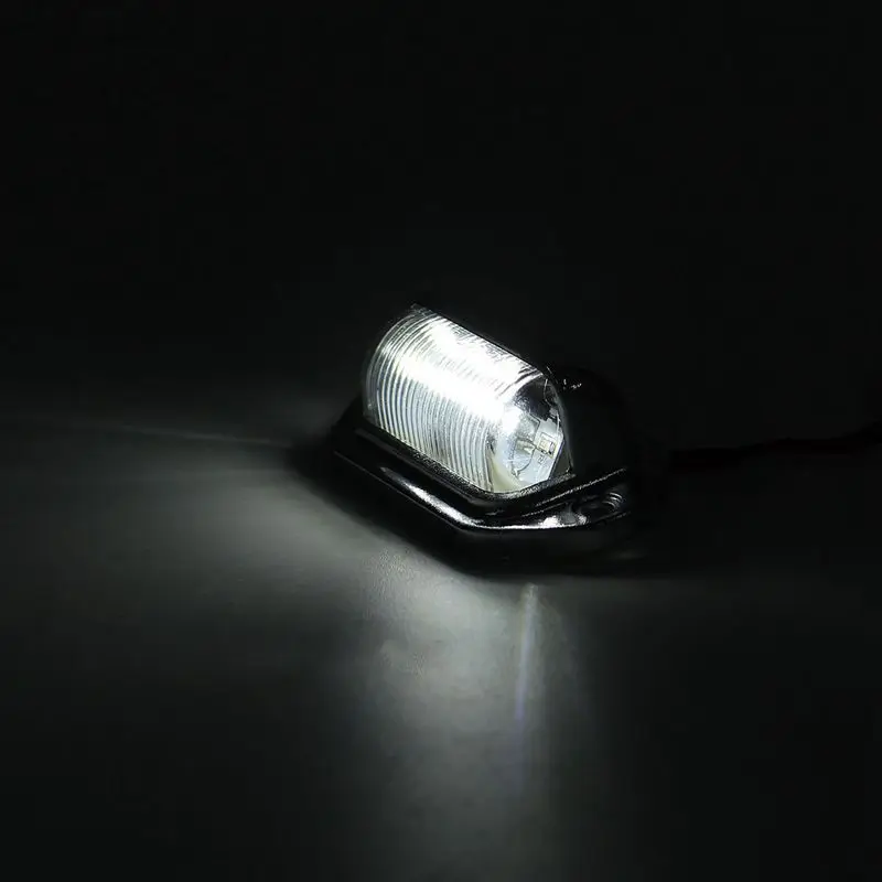 2Pcs 6-Leds Number License Plate Tag Light 12V For Vans Trailers Trucks Lorries Caravans Boat Rv Interior Step Lamp | Автомобили и