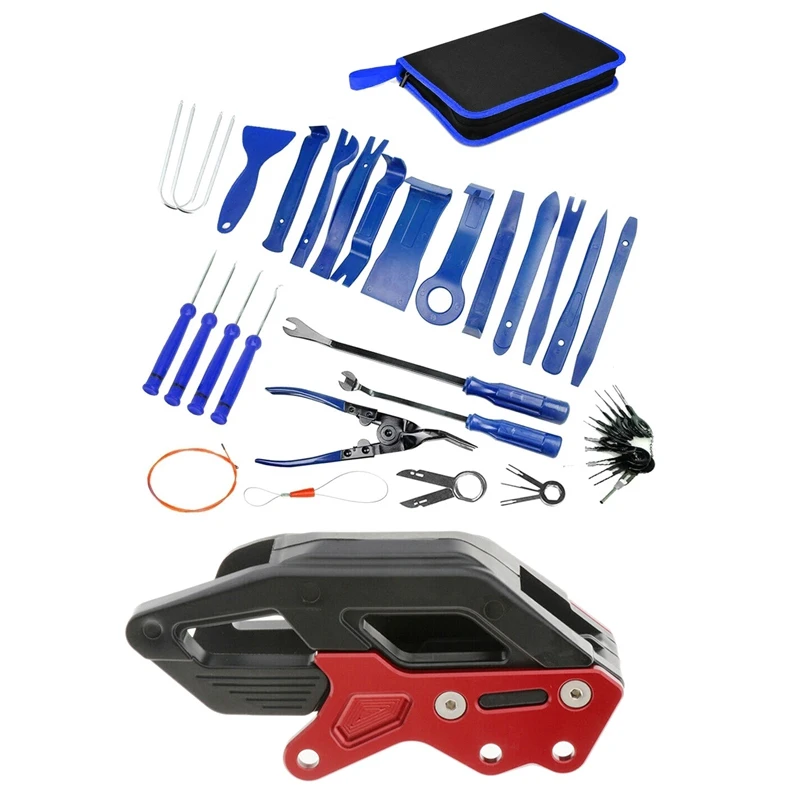 

43 шт., набор инструментов для крепления автомобильной дверной панели с направляющей цепи для Honda CR125R CR250R CRF250R CRF450R